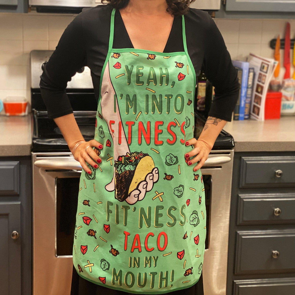 Fitness Taco Oven Mitt + Apron - Crazy Dog T-Shirts