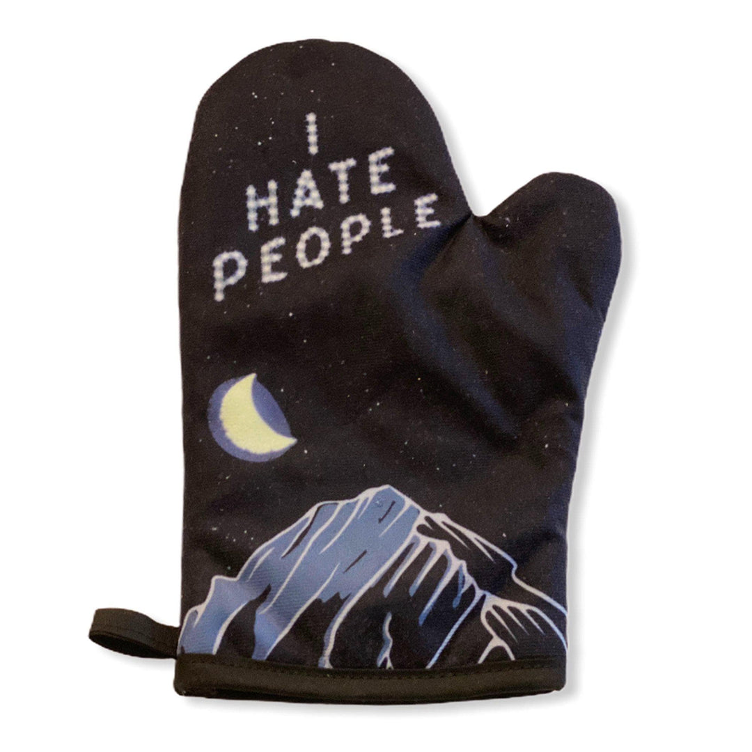 I Hate People Oven Mitt + Apron - Crazy Dog T-Shirts