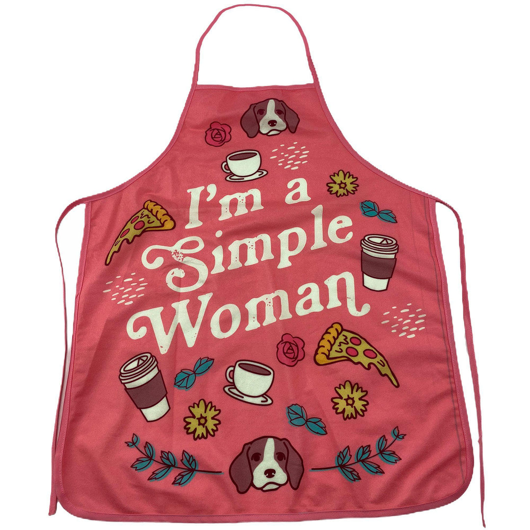 I'm A Simple Woman Apron - Crazy Dog T-Shirts