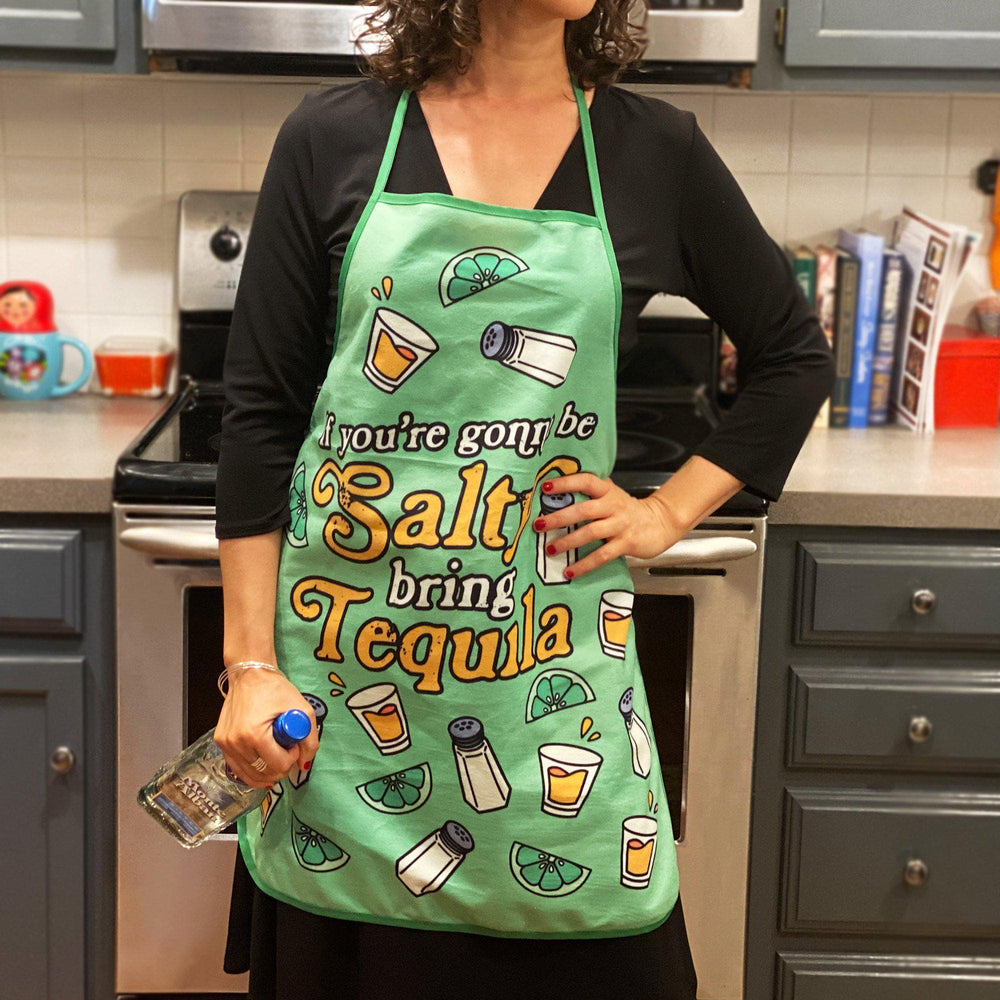 If You're Gonna Be Salty Bring Tequila Apron - Crazy Dog T-Shirts