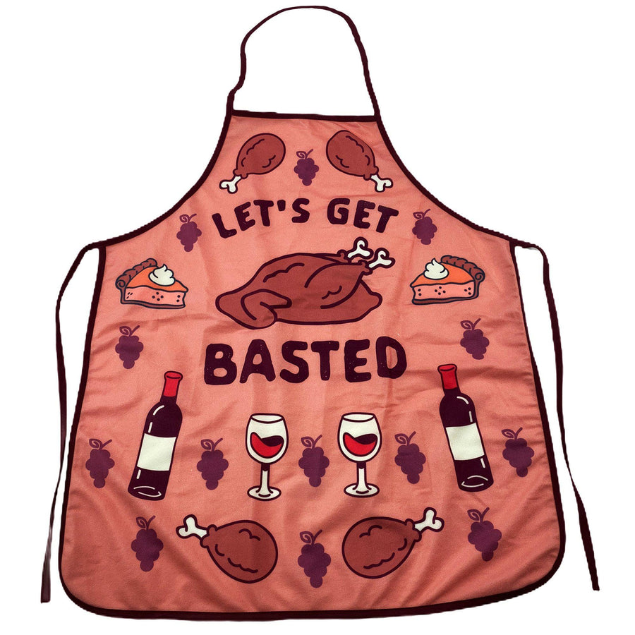 Let's Get Basted Apron - Crazy Dog T-Shirts