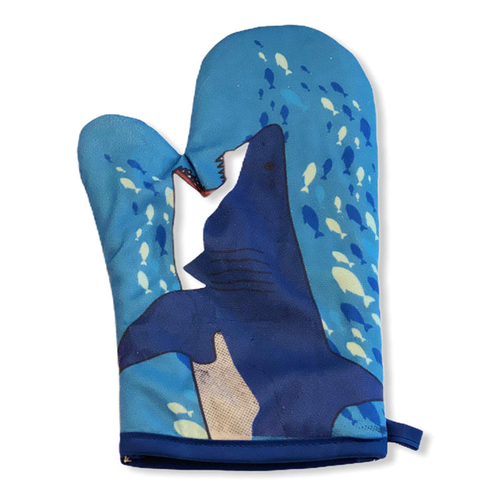 Shark Puppet Oven Mitt - Crazy Dog T-Shirts