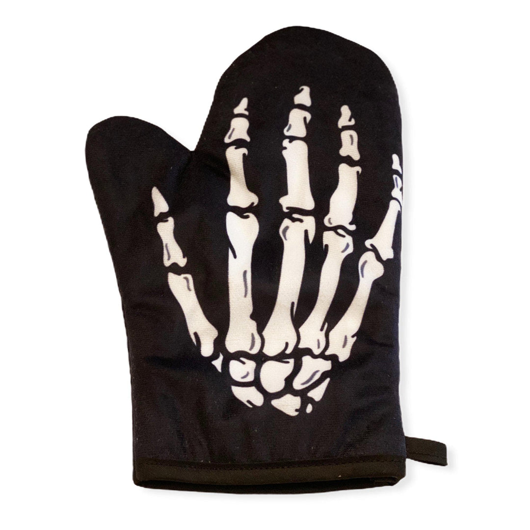 Skeleton Hand Oven Mitt - Crazy Dog T-Shirts