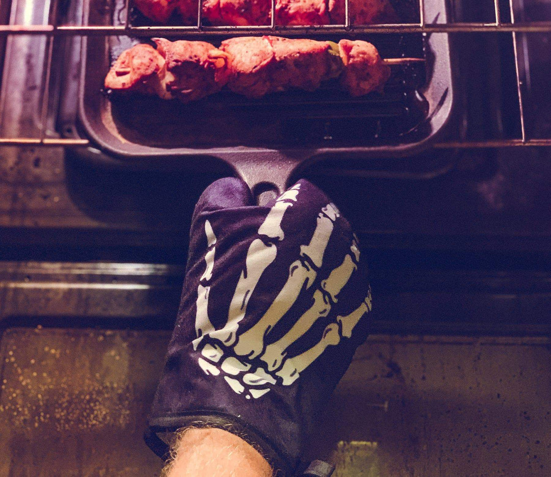 Skeleton Hand Oven Mitt - Crazy Dog T-Shirts