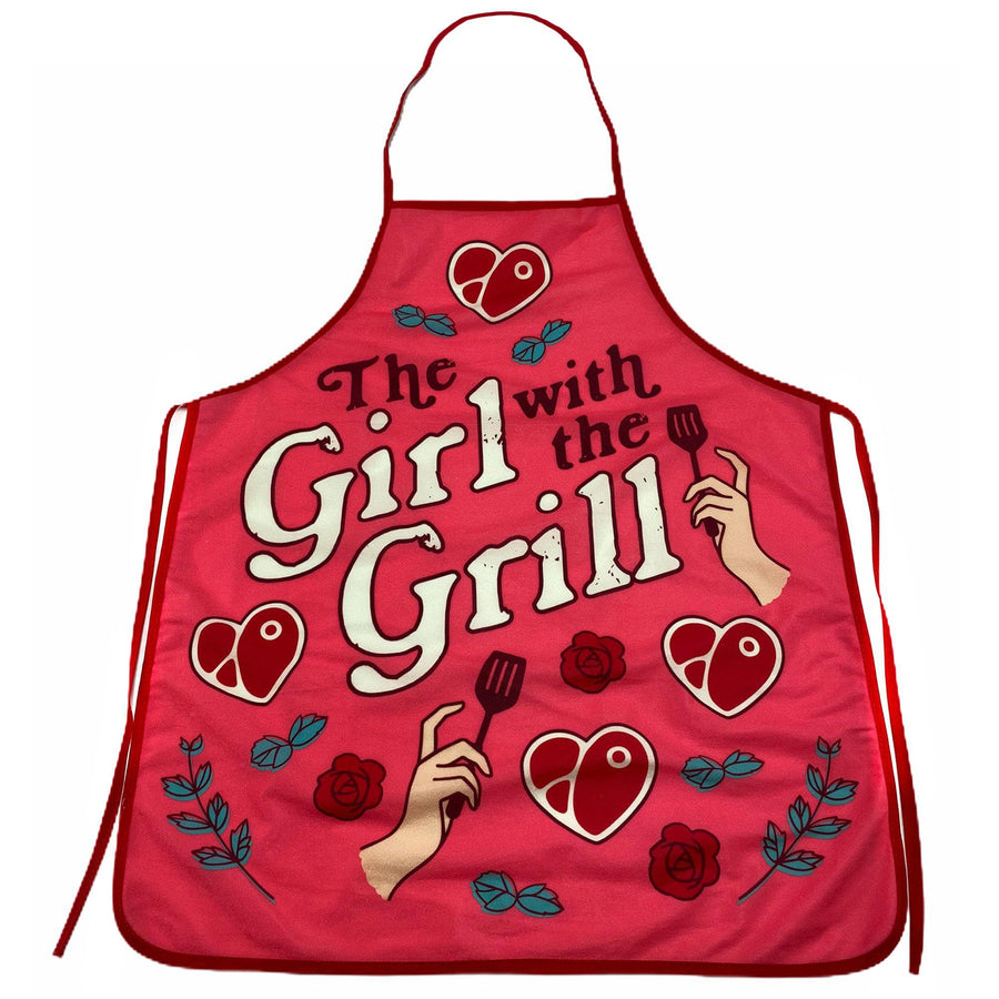 The Girl With The Grill Apron - Crazy Dog T-Shirts