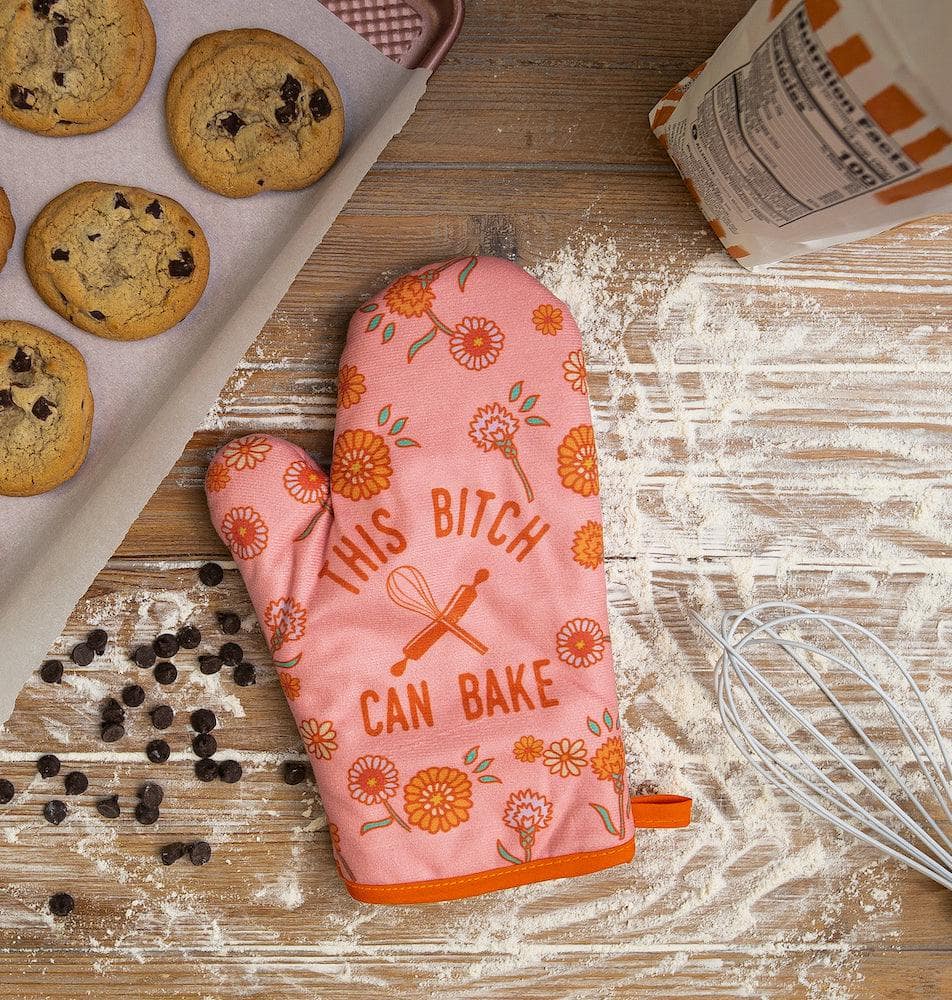 This Bitch Can Bake Oven Mitt  -  Crazy Dog T-Shirts