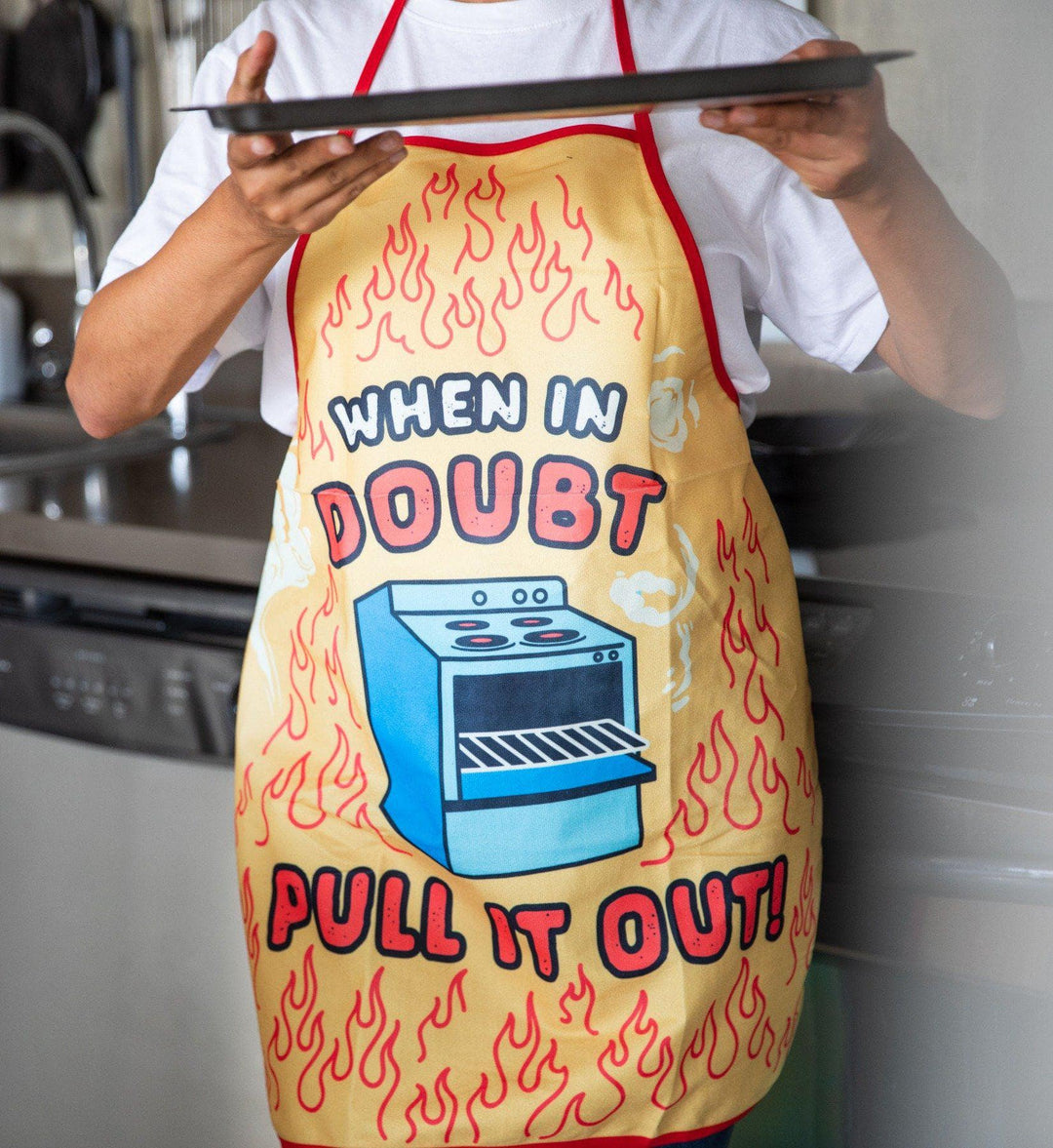 When In Doubt Pull It Out Apron - Crazy Dog T-Shirts