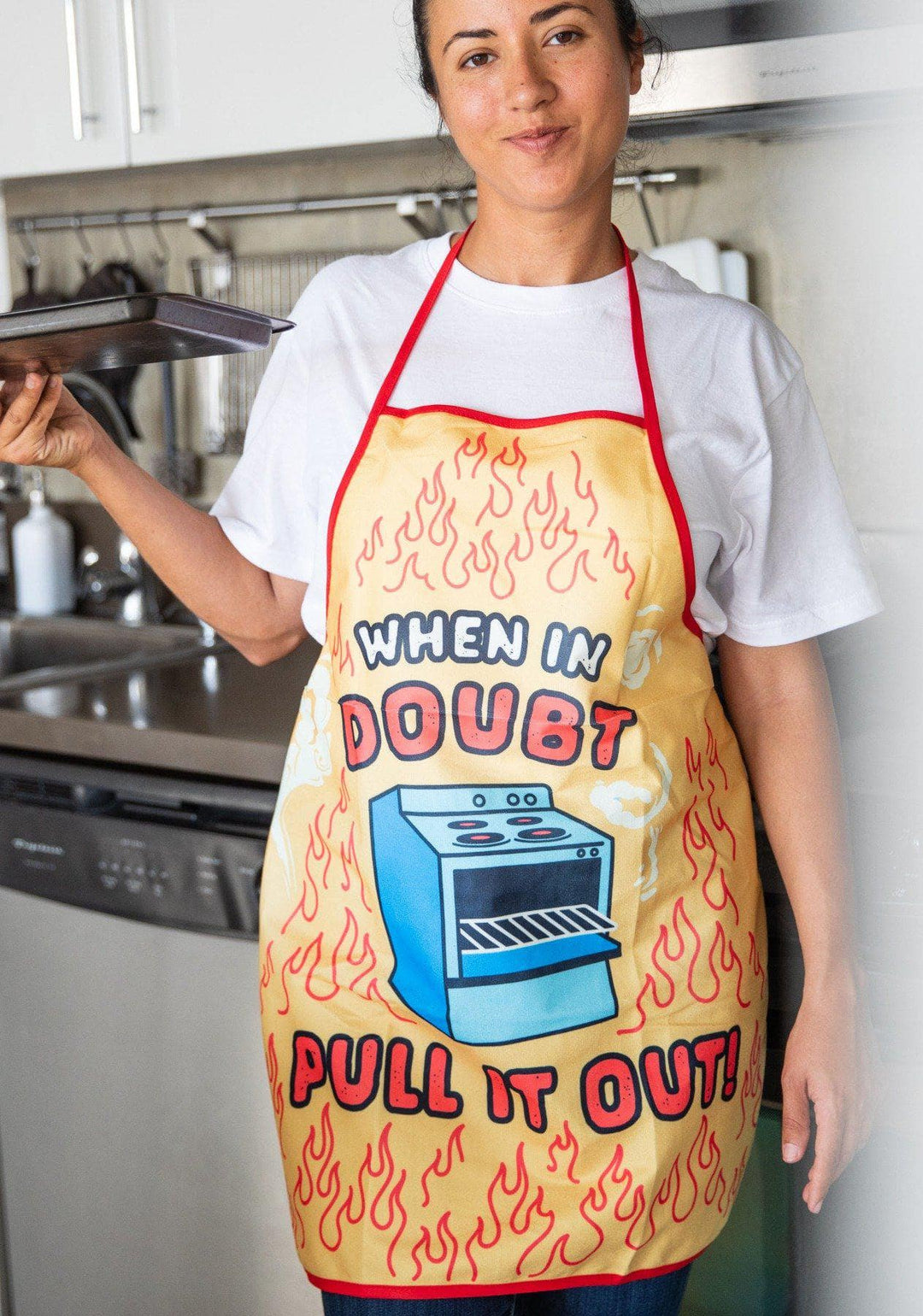 When In Doubt Pull It Out Apron - Crazy Dog T-Shirts