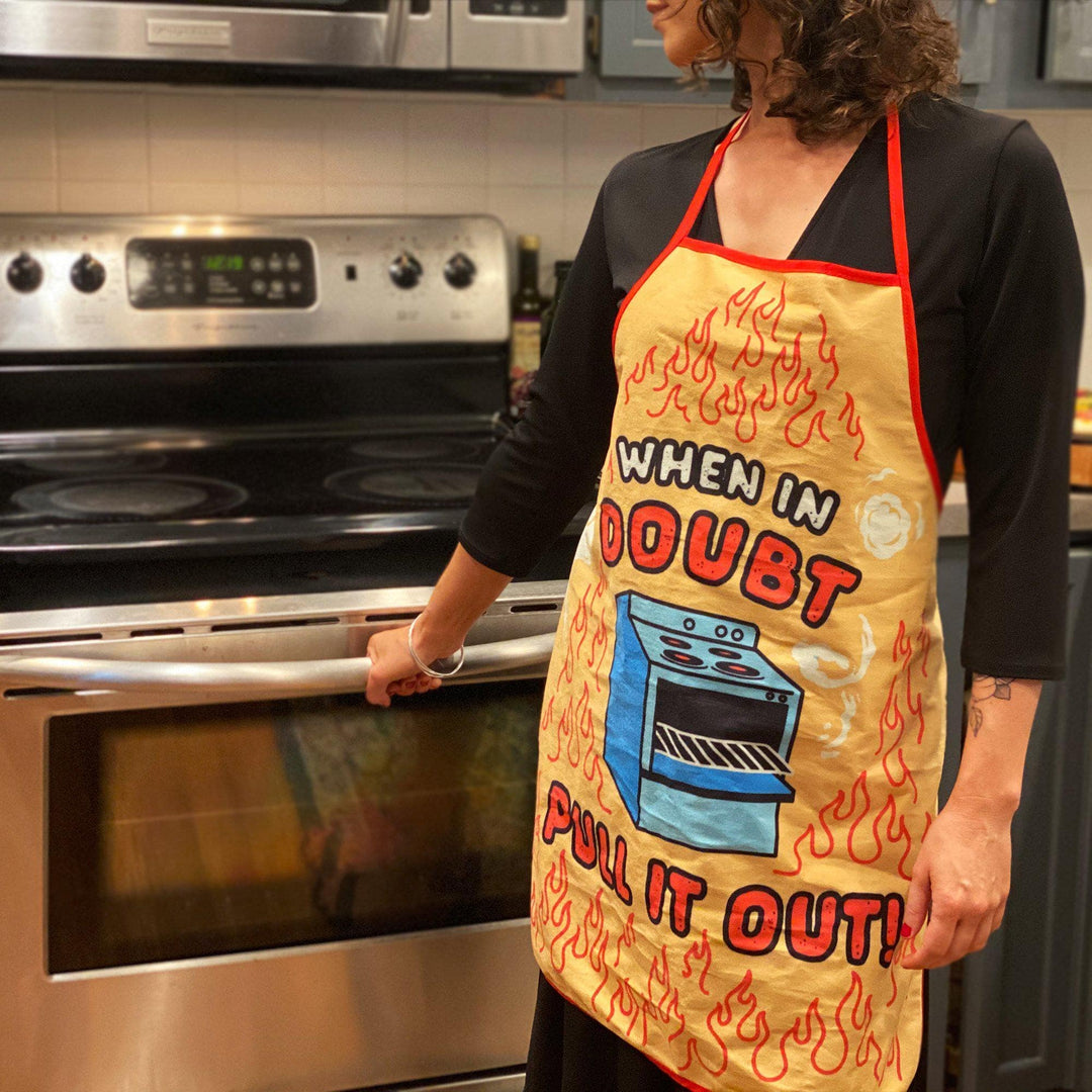 When In Doubt Pull It Out Apron - Crazy Dog T-Shirts