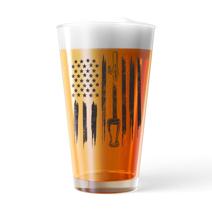 American Flag Beer Tap  -  Crazy Dog T-Shirts