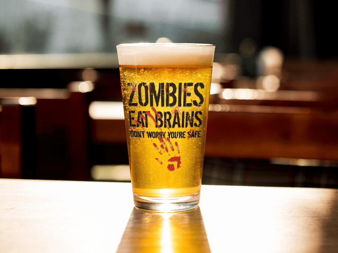 Zombies Eat Brains  -  Crazy Dog T-Shirts