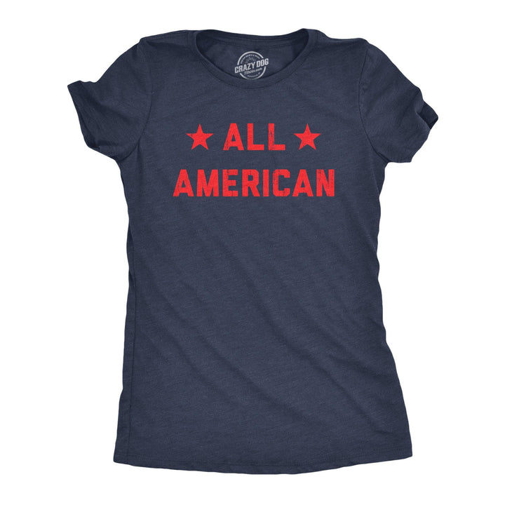 All American Women's Tshirt  -  Crazy Dog T-Shirts