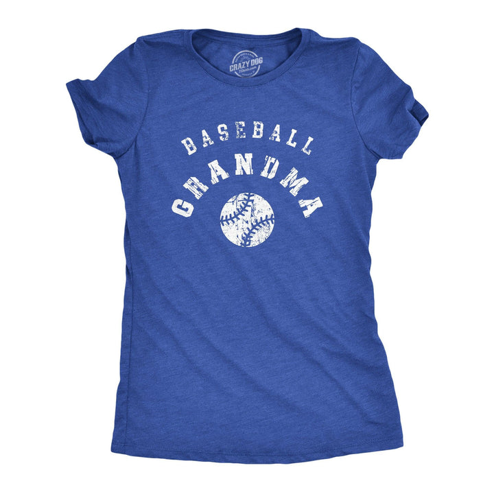 Baseball Grandma Women's Tshirt  -  Crazy Dog T-Shirts