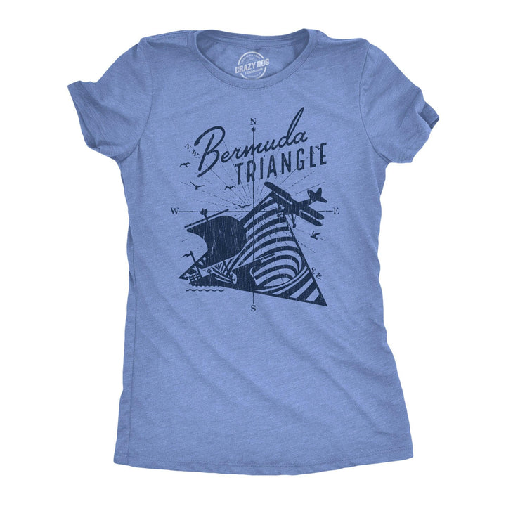 Bermuda Triangle Women's Tshirt  -  Crazy Dog T-Shirts