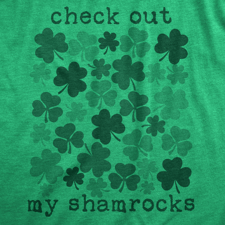 Check Out My Shamrocks Women's Tshirt  -  Crazy Dog T-Shirts