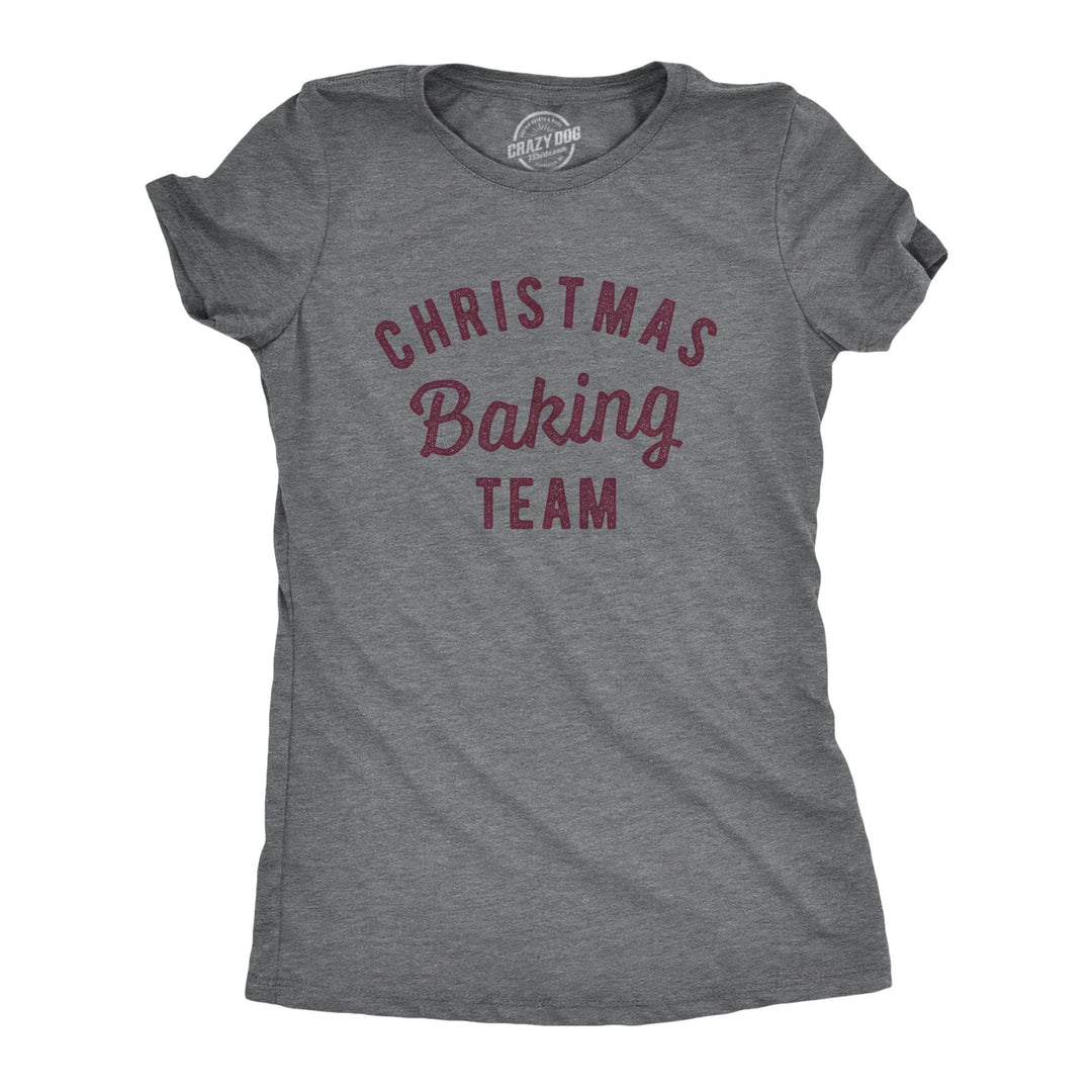 Christmas Baking Team Women's Tshirt  -  Crazy Dog T-Shirts