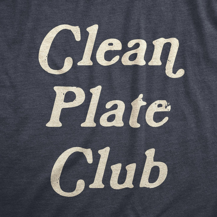 Clean Plate Club Women's Tshirt  -  Crazy Dog T-Shirts