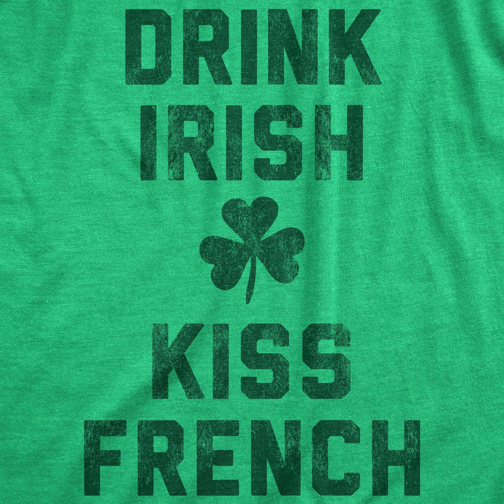 Drink Irish Kiss French Women's Tshirt  -  Crazy Dog T-Shirts