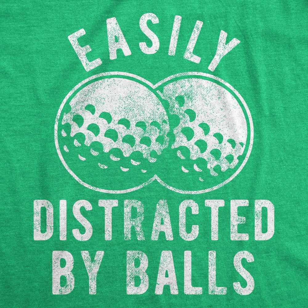 Easily Distracted By Balls Women's Tshirt  -  Crazy Dog T-Shirts