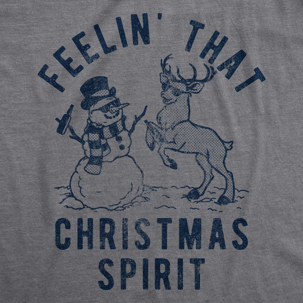 Feelin That Christmas Spirit Women's Tshirt - Crazy Dog T-Shirts