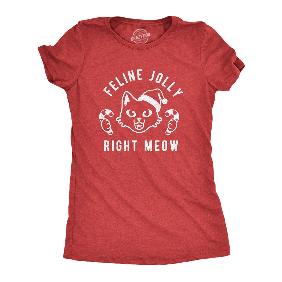 Feline Jolly Right Now Women's Tshirt - Crazy Dog T-Shirts