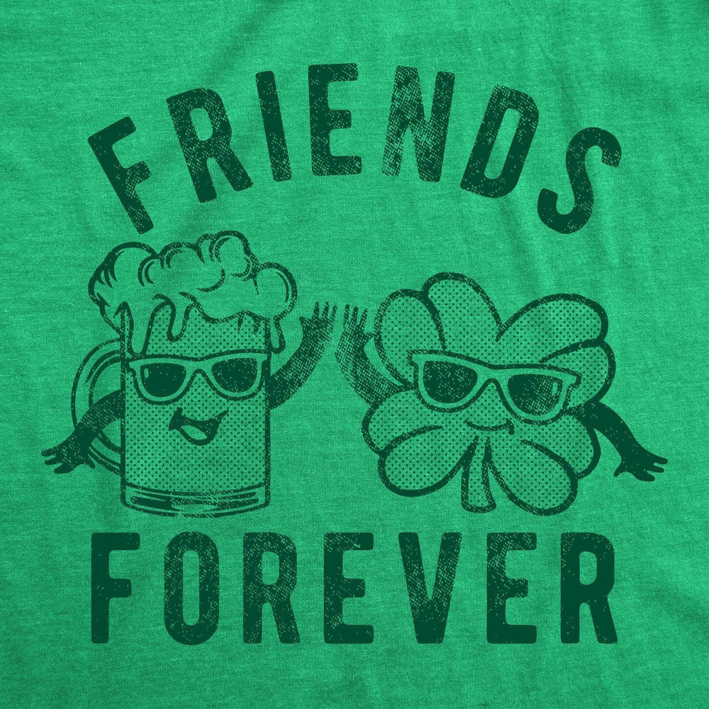 Friends Forever Beer And Clover Women's Tshirt  -  Crazy Dog T-Shirts