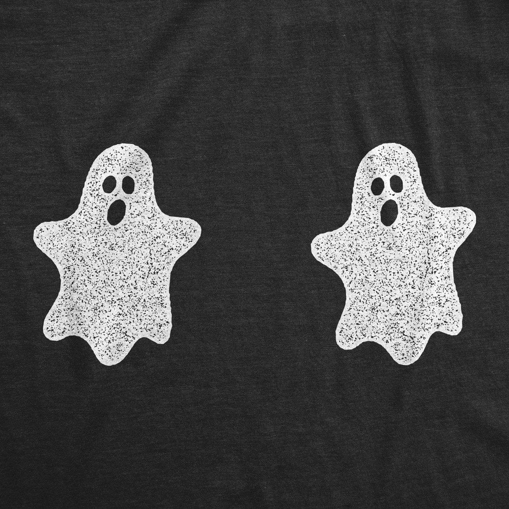 Ghost Boobs Women's Tshirt - Crazy Dog T-Shirts