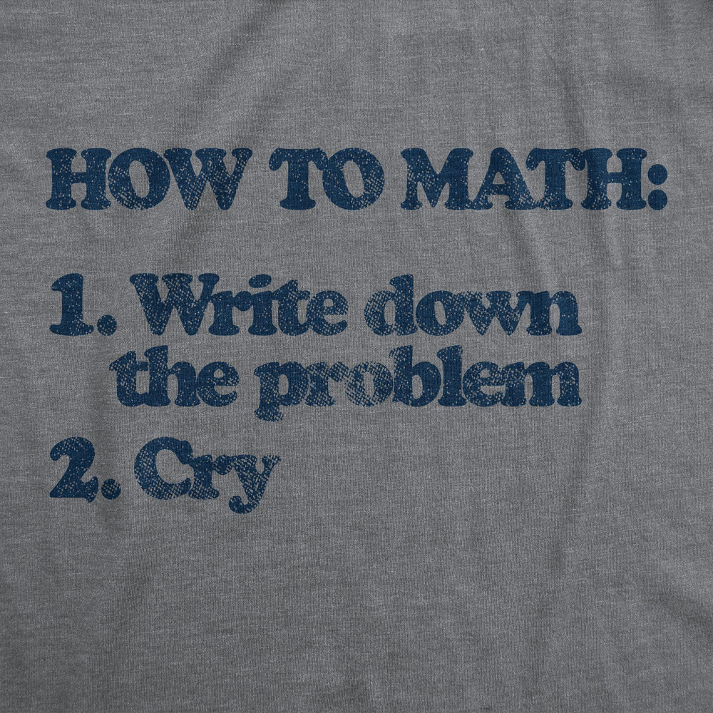 How To Math Women's Tshirt - Crazy Dog T-Shirts