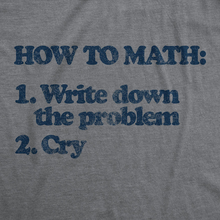 How To Math Women's Tshirt - Crazy Dog T-Shirts