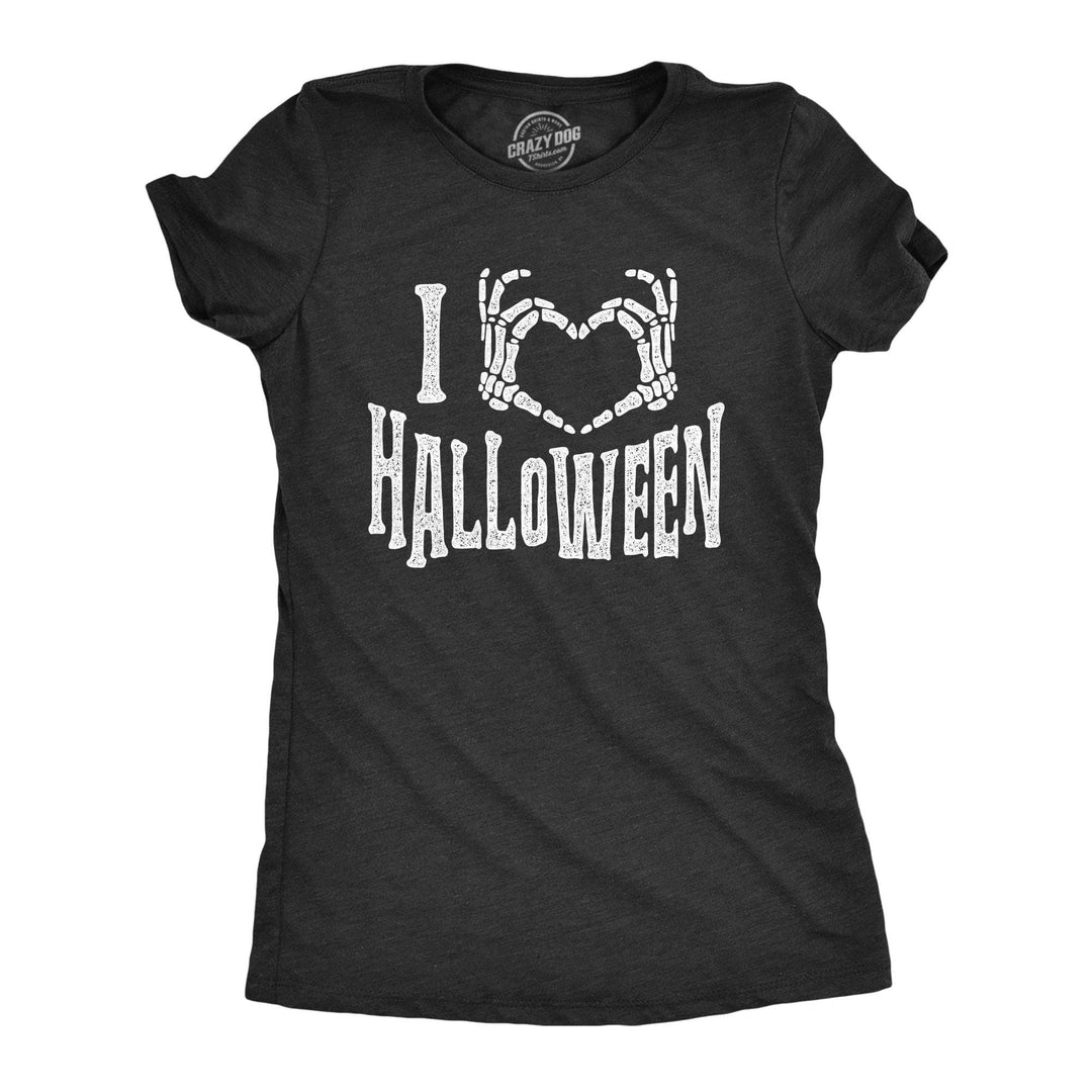 I Heart Halloween Women's Tshirt - Crazy Dog T-Shirts