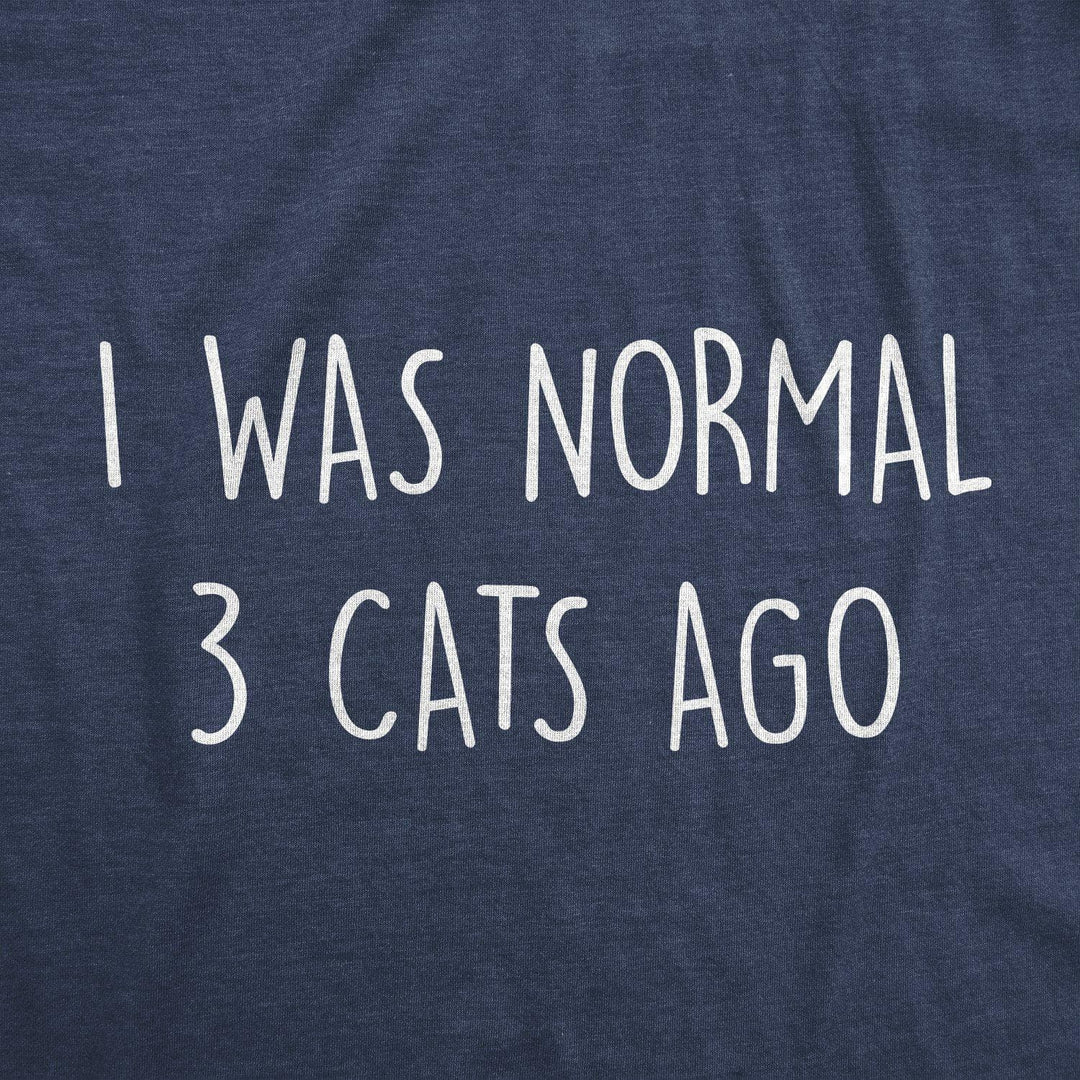 I Was Normal 3 Cats Ago Women's Tshirt  -  Crazy Dog T-Shirts