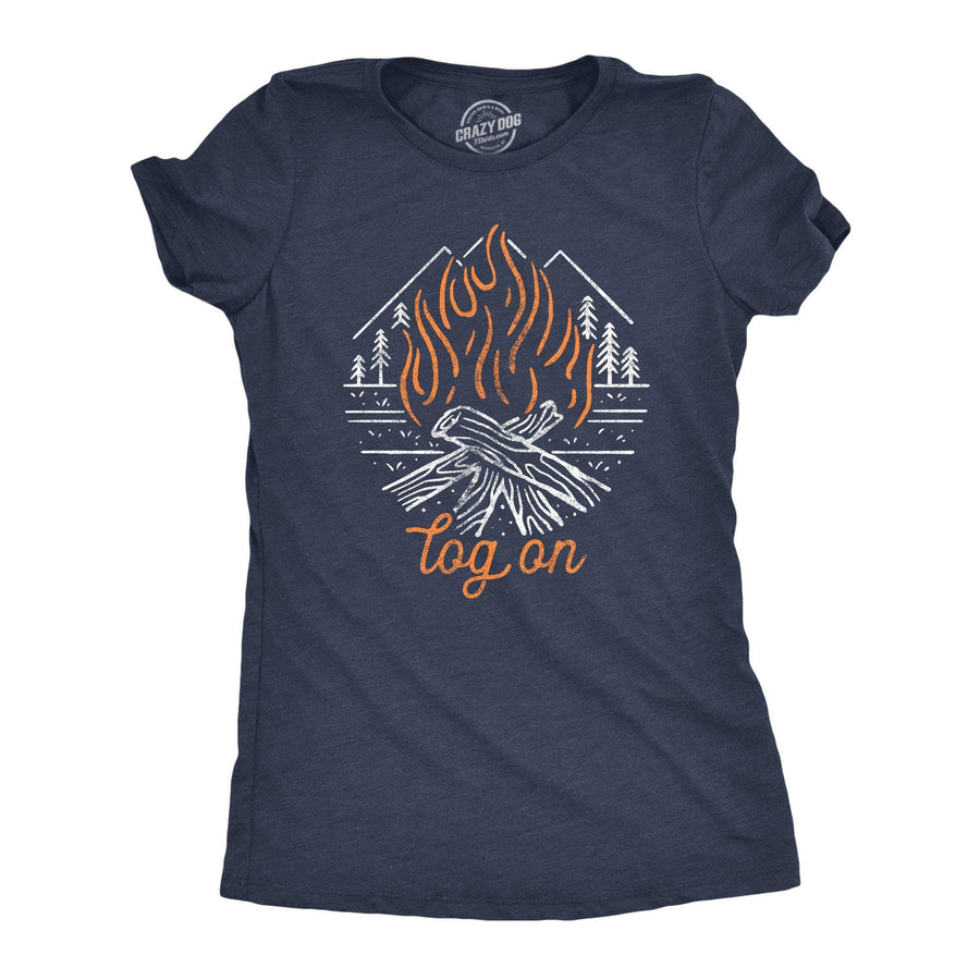 Log On Women's Tshirt - Crazy Dog T-Shirts