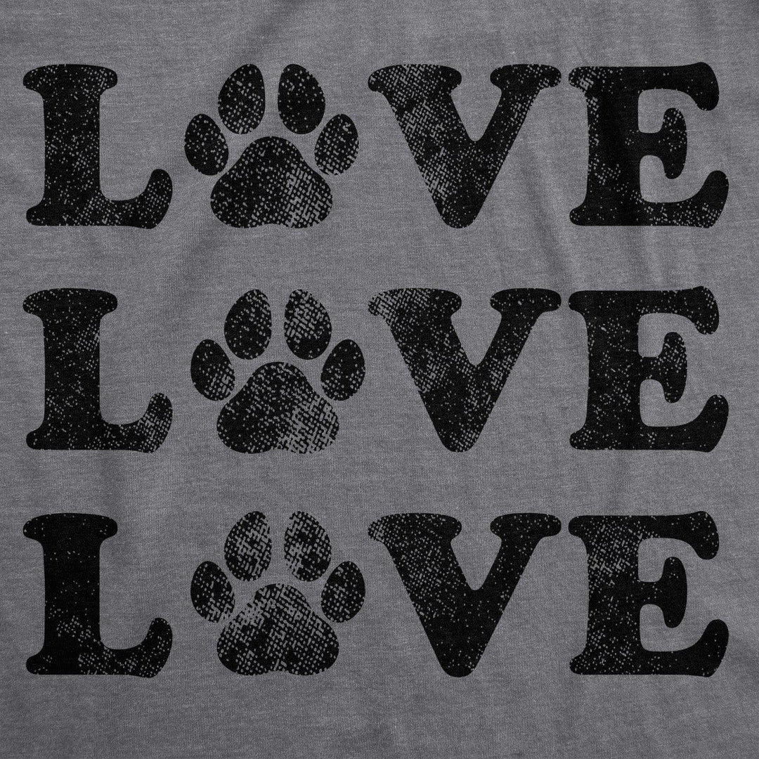 Love 3 Paws Women's Tshirt  -  Crazy Dog T-Shirts