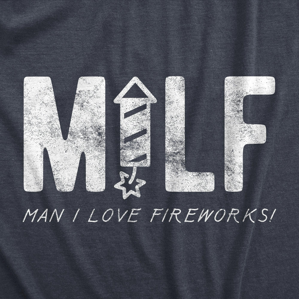 MILF Man I Love Fireworks Women's Tshirt  -  Crazy Dog T-Shirts