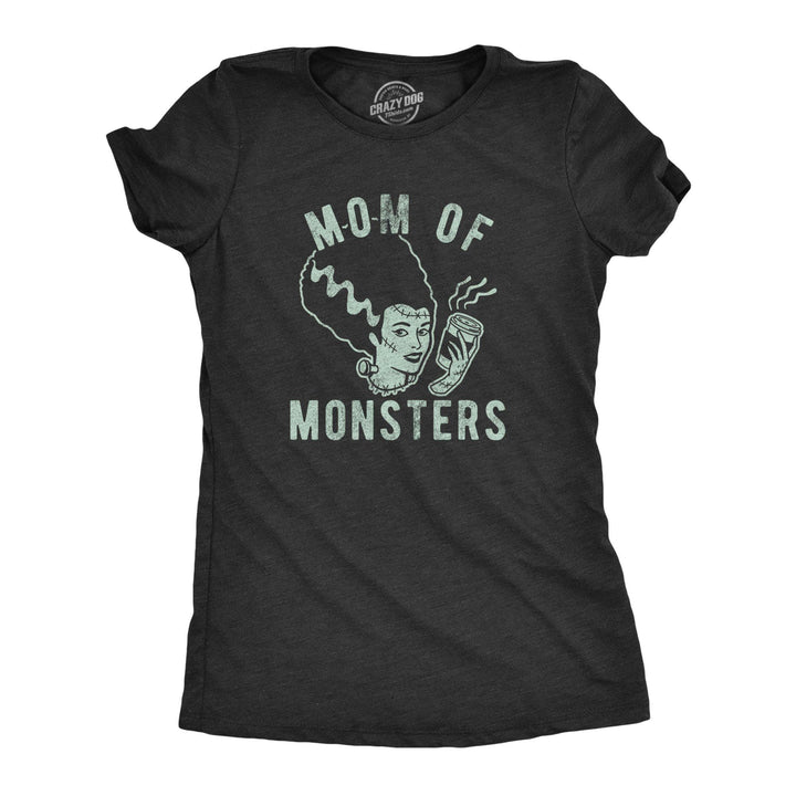 Mom Of Monsters Women's Tshirt - Crazy Dog T-Shirts