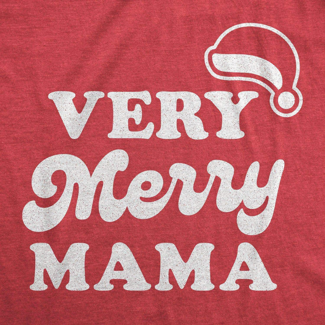 Very Merry Mama Women's Tshirt - Crazy Dog T-Shirts