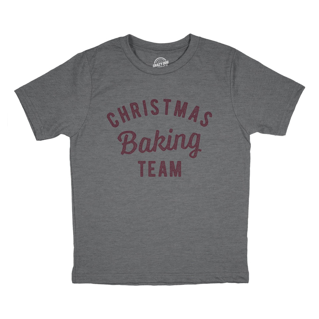 Christmas Baking Team Youth Tshirt  -  Crazy Dog T-Shirts