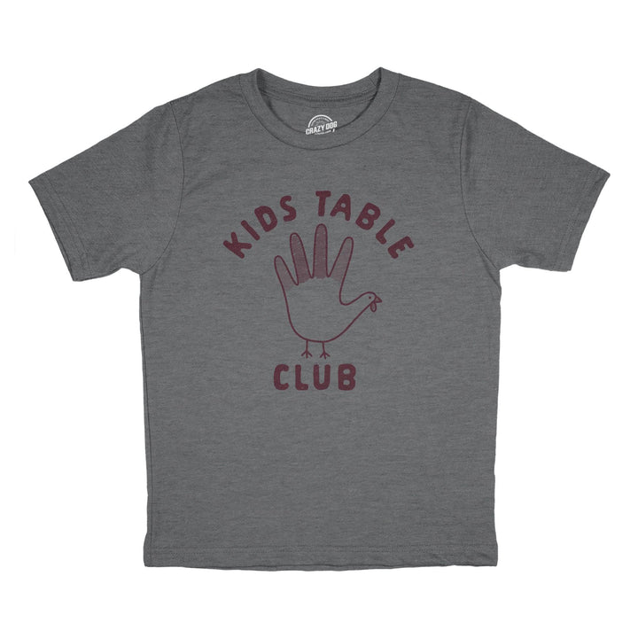 Kids Table Club Youth Tshirt  -  Crazy Dog T-Shirts