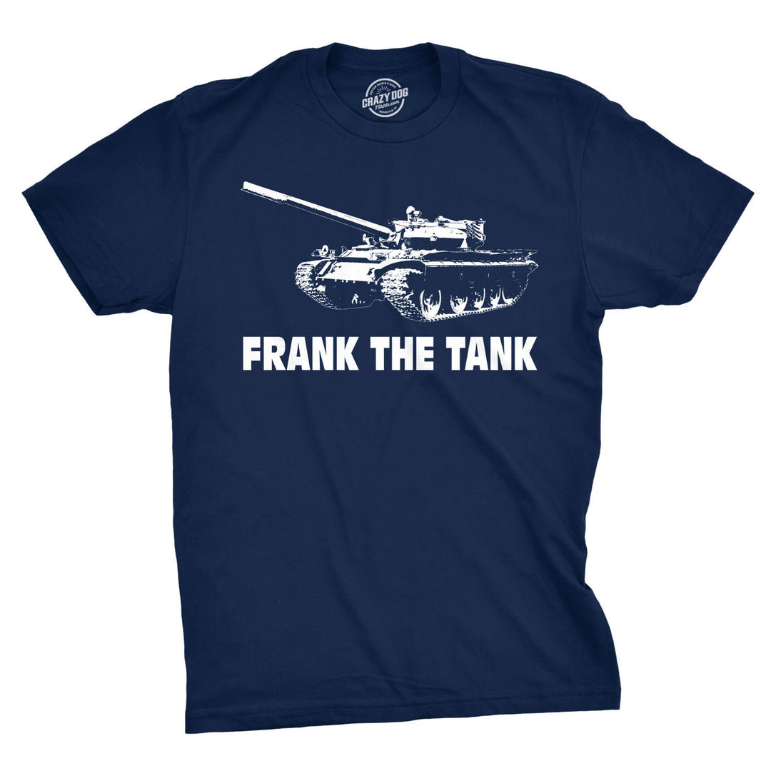 Funny Heather Navy Frank The Tank Mens T Shirt Nerdy TV & Movies Beer Drinking Tee